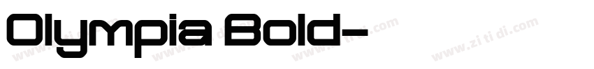 0lympia Bold字体转换